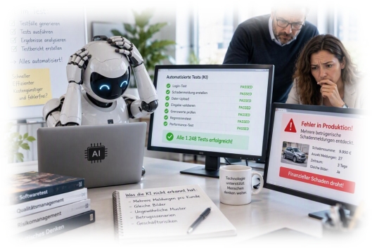 Warum es keine gute Idee ist, sich im Softwaretest ausschließlich auf KI zu verlassen