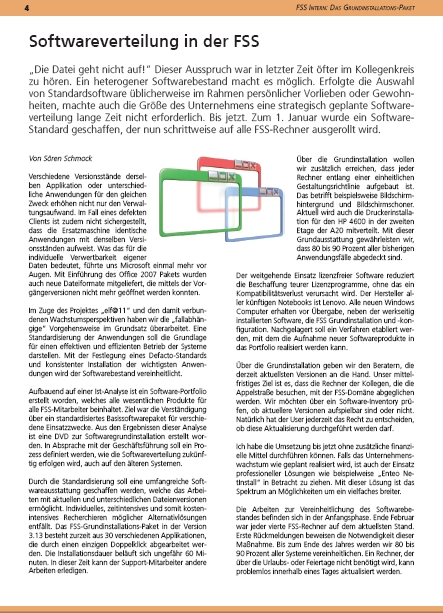 FSS.interface 02/2009 - Softwareverteilung in der FSS