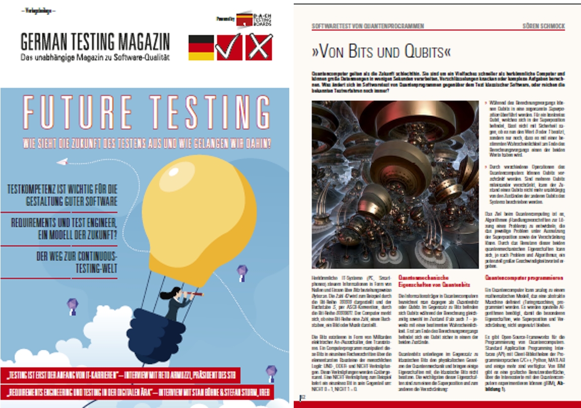 German Testing Magazin 01/2022 - Von Bits und Qubits